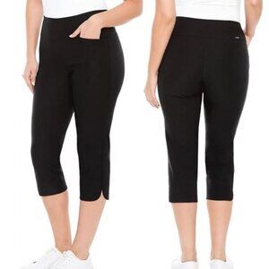 NWT! S.C. & Co. Women 8 Pull-On Capri Pants Tummy Control Pockets Stretch Casual